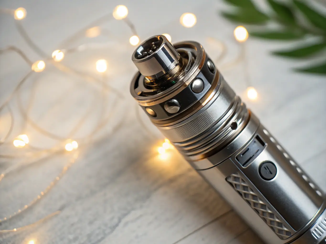 A detailed close-up shot of the vape device's heating element, showcasing the advanced ceramic heating technology. The image highlights the even heat distribution and efficient vaporization process.