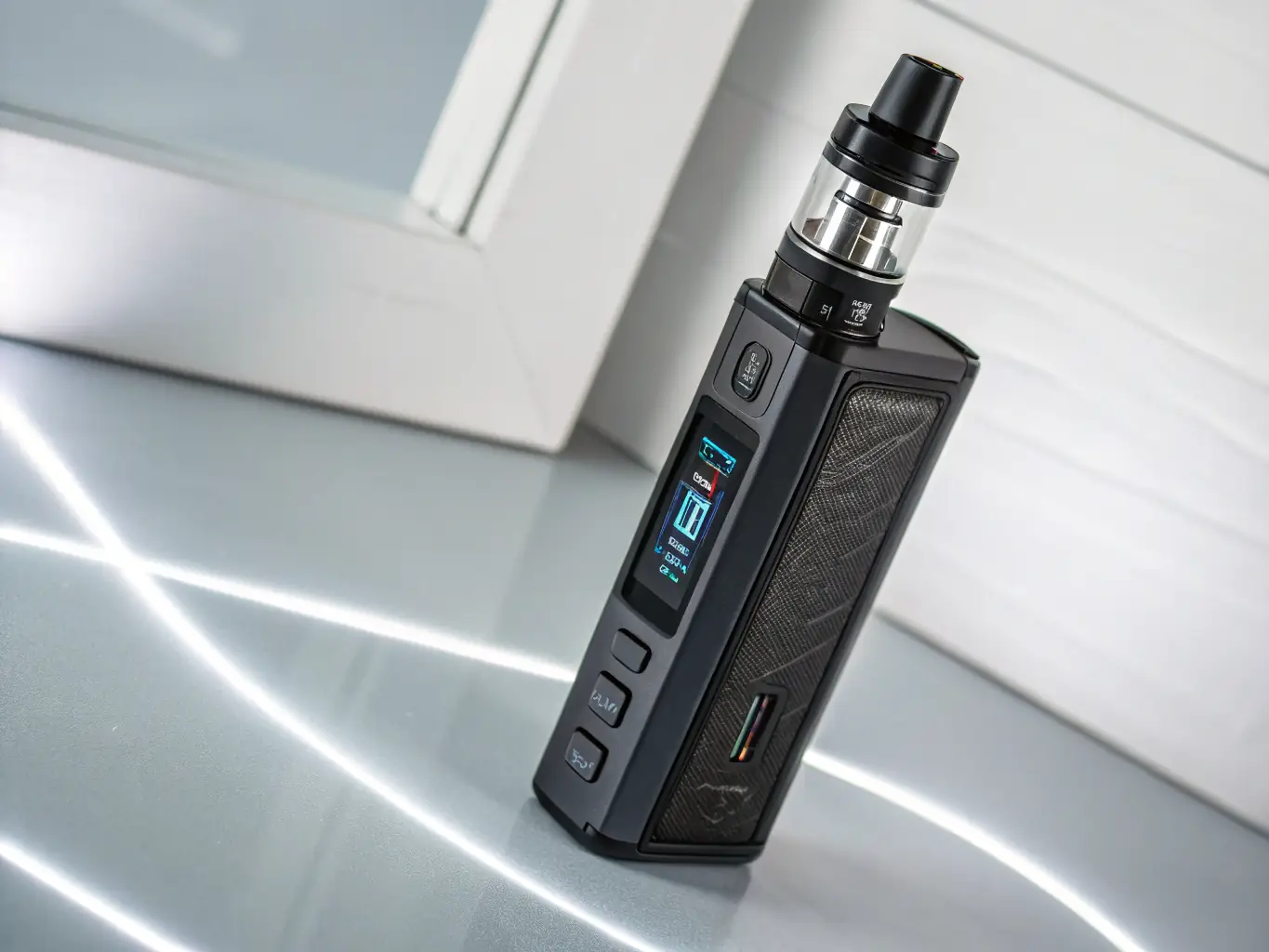 A visually appealing image of a high-puff disposable vape device, highlighting its sleek design and the number of puffs it offers (e.g., 20000 puffs).