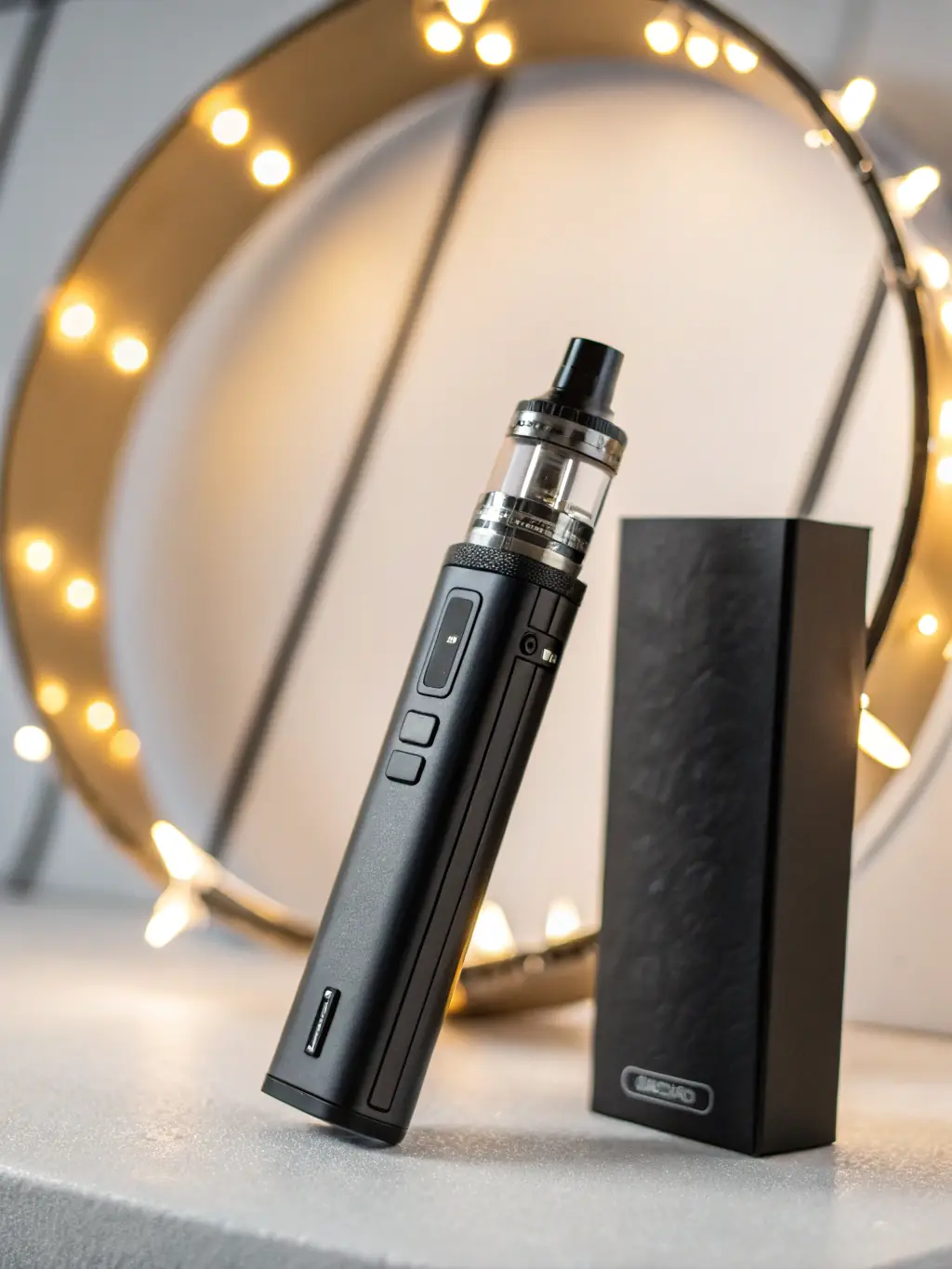 An image of a high-capacity disposable vape device with a vibrant color scheme, emphasizing its long-lasting battery and large e-liquid capacity.